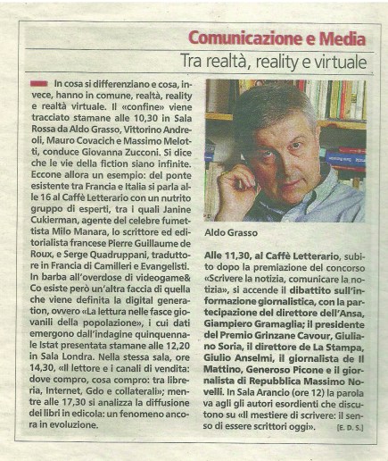 Recensione tra realtà, reality e virtuale