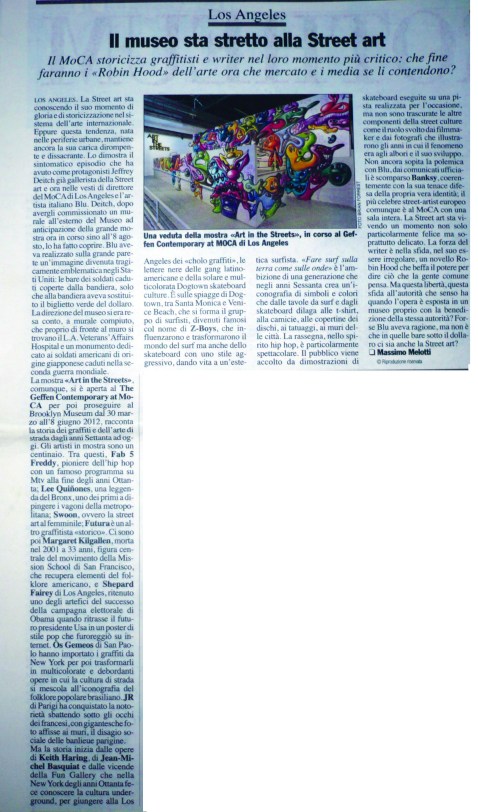 il museo sta stretto alla street art