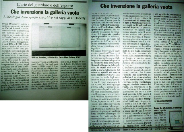 Che invenzione la galleria vuota